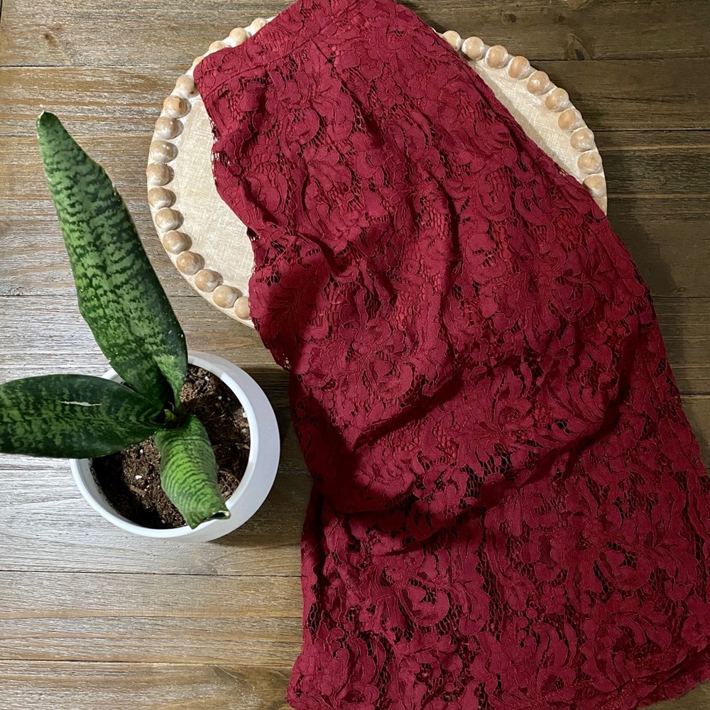 Forever 21 Midi Lace Skirt